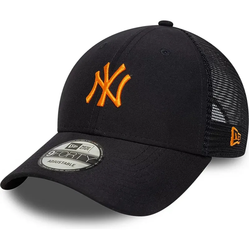 new-era-orange-logo-9forty-homefield-midi-new-york-yankees-mlb-navy-blue-adjustable-trucker-hat