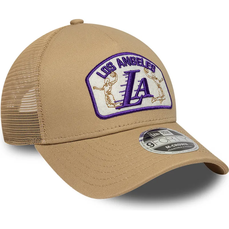 new-era-9forty-m-crown-a-frame-los-angeles-lakers-nba-beige-trucker-hat