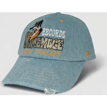 Homenage Curved Brim Denim Records Music Shapes Identity The 90s Blue Adjustable Cap