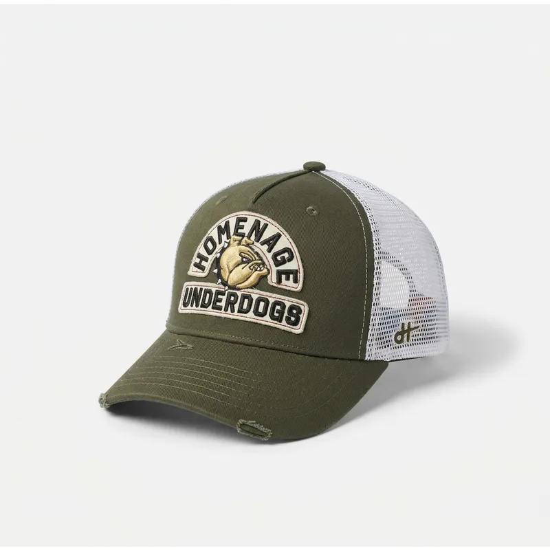 homenage-underdogs-the-trucker-green-and-white-trucker-hat
