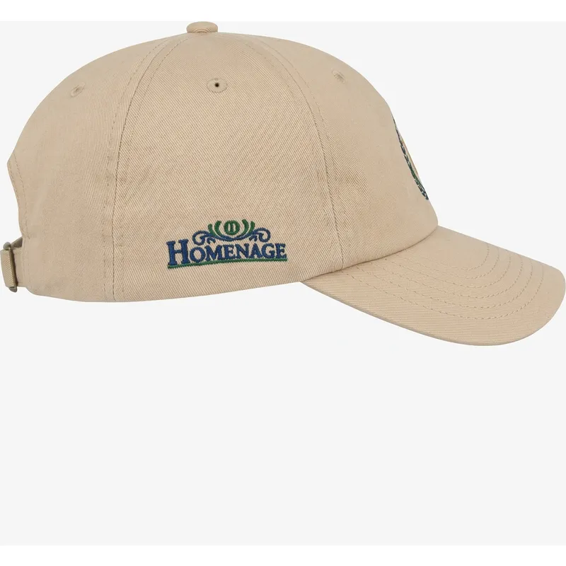 homenage-curved-brim-resort-sport-the-90s-beige-adjustable-cap
