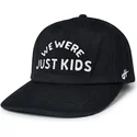 homenage-curved-brim-just-kids-the-retro-black-snapback-cap
