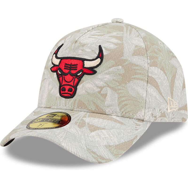 new-era-curved-brim-59forty-a-frame-leafy-palm-chicago-bulls-nba-beige-fitted-cap