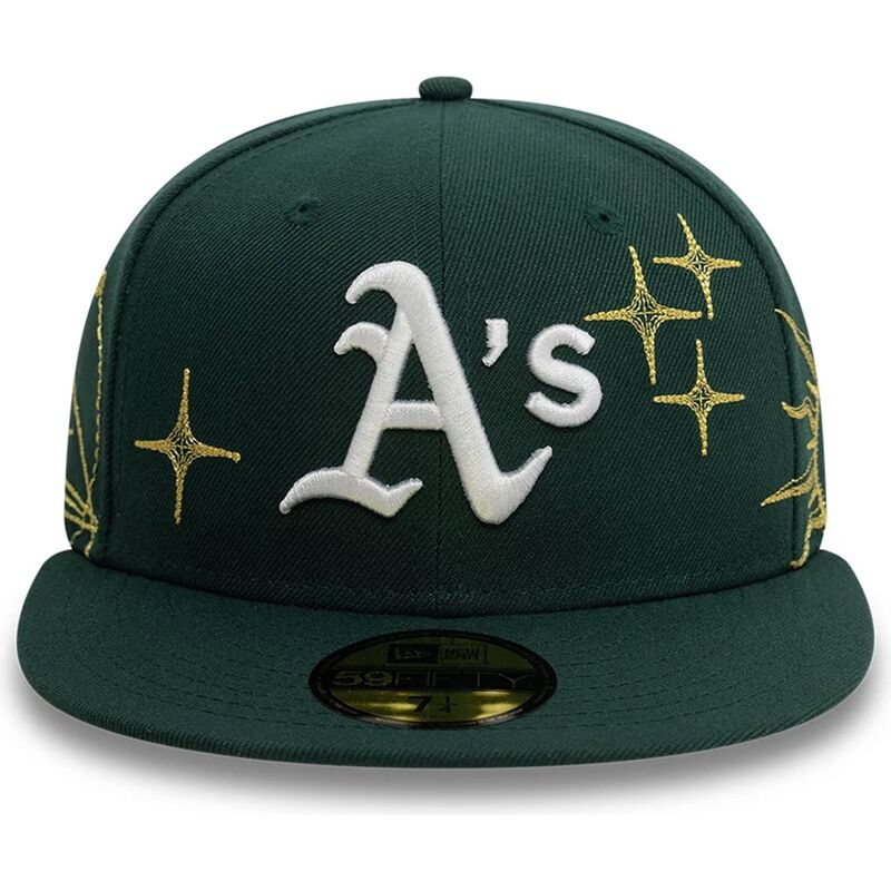 new-era-flat-brim-59fifty-zodiac-oakland-athletics-mlb-green-fitted-cap
