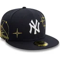 new-era-flat-brim-59fifty-zodiac-new-york-yankees-mlb-navy-blue-fitted-cap