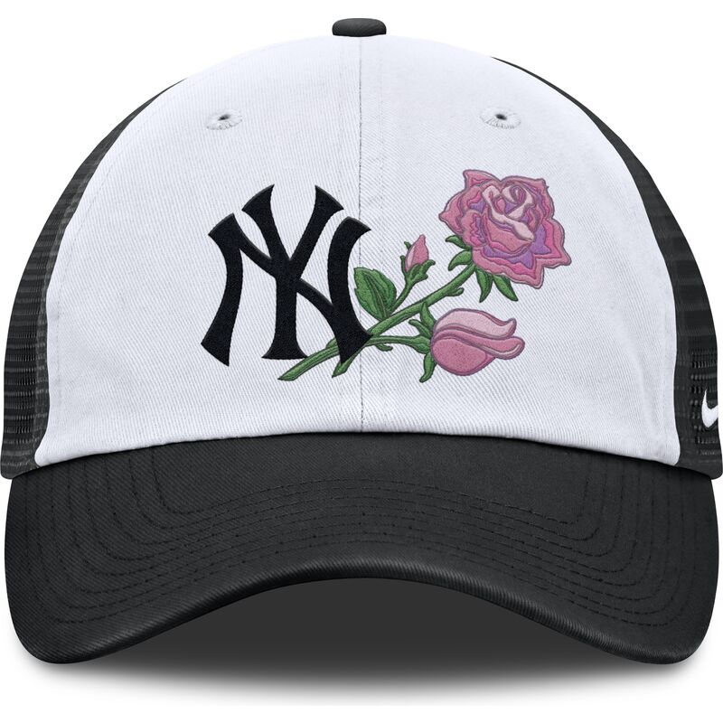 nike-mothers-day-club-unstructured-new-york-yankees-mlb-black-and-white-adjustable-trucker-hat