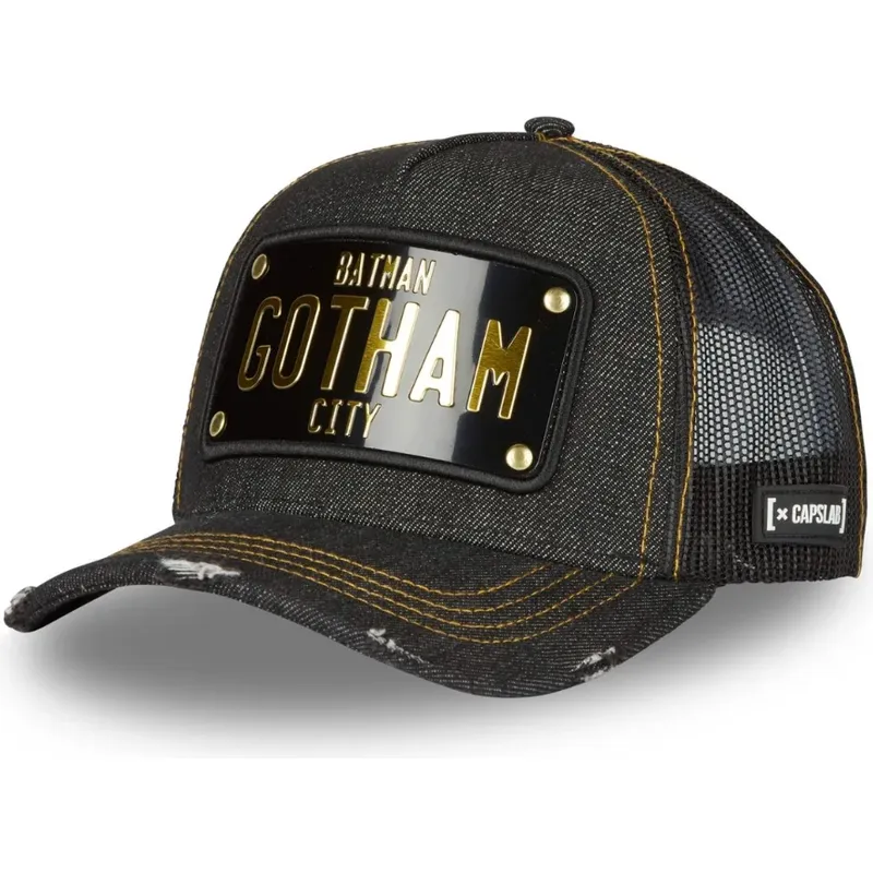 capslab-gotham-city-plate-batman-dc6-batp1-dc-comics-black-trucker-hat capslab-gotham-city-plate-batman-dc6-batp1-dc-comics-black-trucker-hat