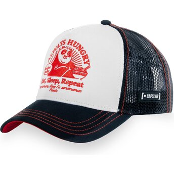 Capslab Po Always Hungry KFP TAKB Kung Fu Panda White and Black Trucker Hat