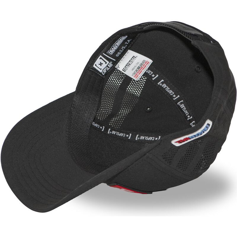 capslab-red-ribbon-army-db7-redb-dragon-ball-black-adjustable-trucker-hat capslab-red-ribbon-army-db7-redb-dragon-ball-black-adjustable-trucker-hat