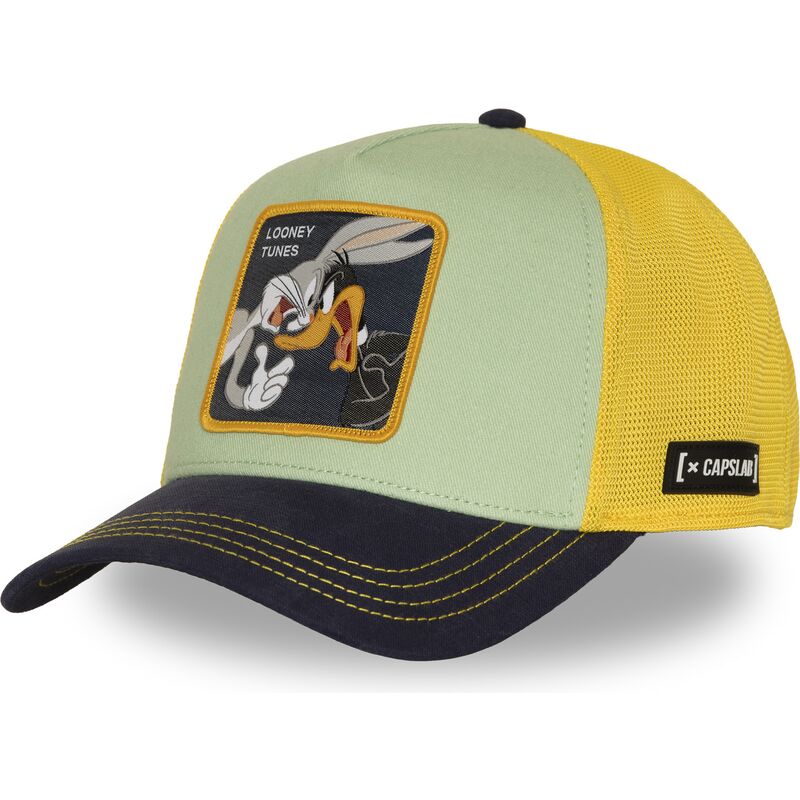capslab-bugs-bunny-and-daffy-duck-loo13-badb-looney-tunes-multicolor-trucker-hat capslab-bugs-bunny-and-daffy-duck-loo13-badb-looney-tunes-multicolor-trucker-hat