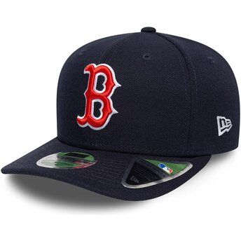 New Era Curved Brim 9SEVENTY Stretch Snap Player Replica Boston Red Sox MLB Navy Blue Snapback Cap