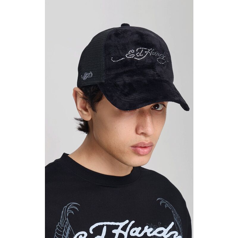 ed-hardy-core-silver-diamante-velour-black-trucker-hat