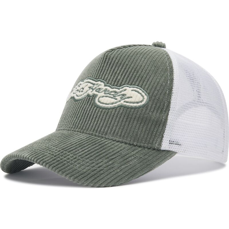 ed-hardy-embroidery-applique-cord-green-and-white-trucker-hat