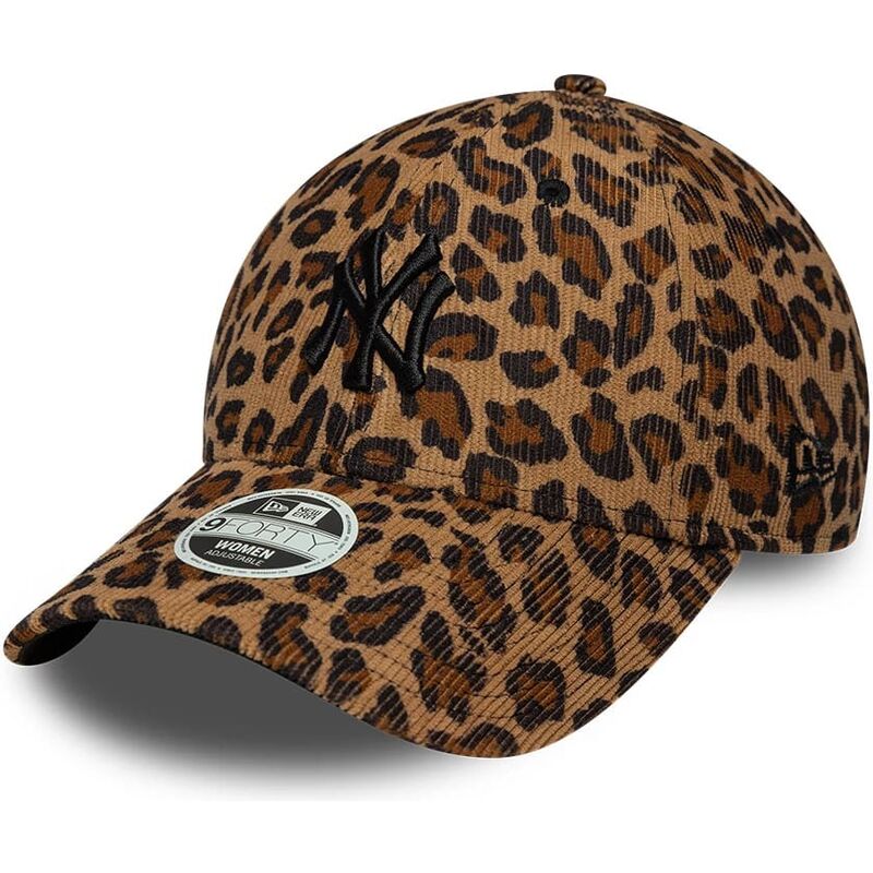 new-era-curved-brim-women-black-logo-9forty-leopard-cord-new-york-yankees-mlb-leopard-adjustable-cap new-era-curved-brim-women-black-logo-9forty-leopard-cord-new-york-yankees-mlb-leopard-adjustable-cap