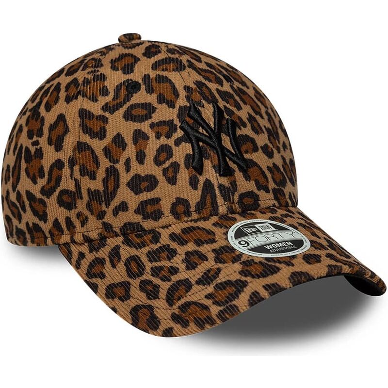 new-era-curved-brim-women-black-logo-9forty-leopard-cord-new-york-yankees-mlb-leopard-adjustable-cap new-era-curved-brim-women-black-logo-9forty-leopard-cord-new-york-yankees-mlb-leopard-adjustable-cap