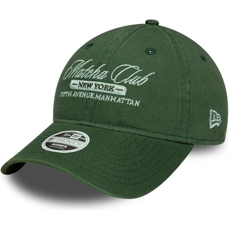 new-era-curved-brim-women-9twenty-matcha-club-green-adjustable-cap new-era-curved-brim-women-9twenty-matcha-club-green-adjustable-cap