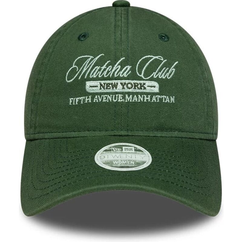 new-era-curved-brim-women-9twenty-matcha-club-green-adjustable-cap new-era-curved-brim-women-9twenty-matcha-club-green-adjustable-cap