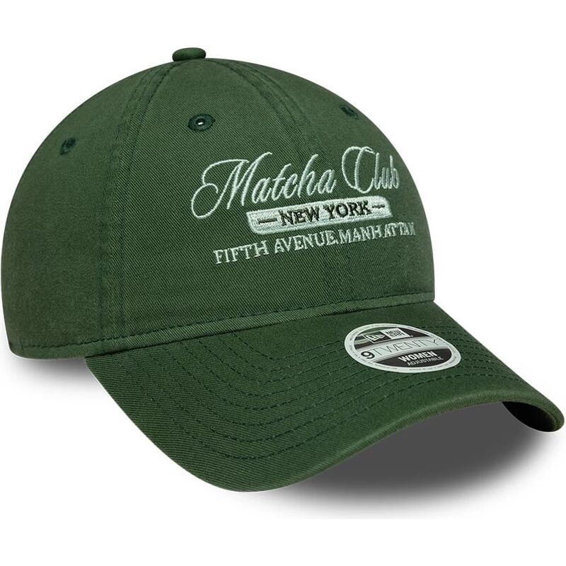 new-era-curved-brim-women-9twenty-matcha-club-green-adjustable-cap new-era-curved-brim-women-9twenty-matcha-club-green-adjustable-cap