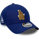 new-era-curved-brim-9forty-m-crown-a-frame-emblem-los-angeles-dodgers-mlb-blue-snapback-cap