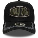new-era-e-frame-distressed-patch-black-trucker-hat