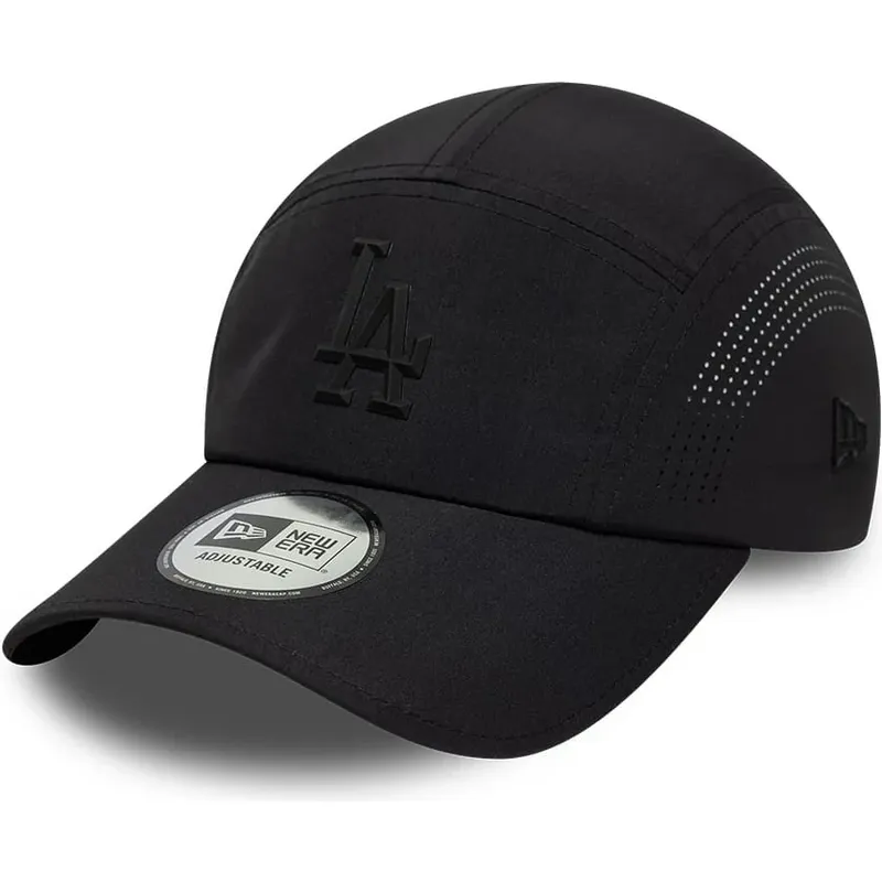 new-era-black-logo-runner-tech-midi-los-angeles-dodgers-mlb-black-trucker-hat