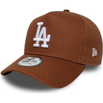 New Era Curved Brim E Frame League Essential Los Angeles Dodgers MLB Brown Snapback Cap