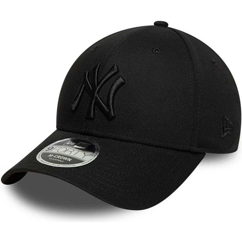 new-era-curved-brim-black-logo-9forty-m-crown-new-york-yankees-mlb-black-snapback-cap new-era-curved-brim-black-logo-9forty-m-crown-new-york-yankees-mlb-black-snapback-cap