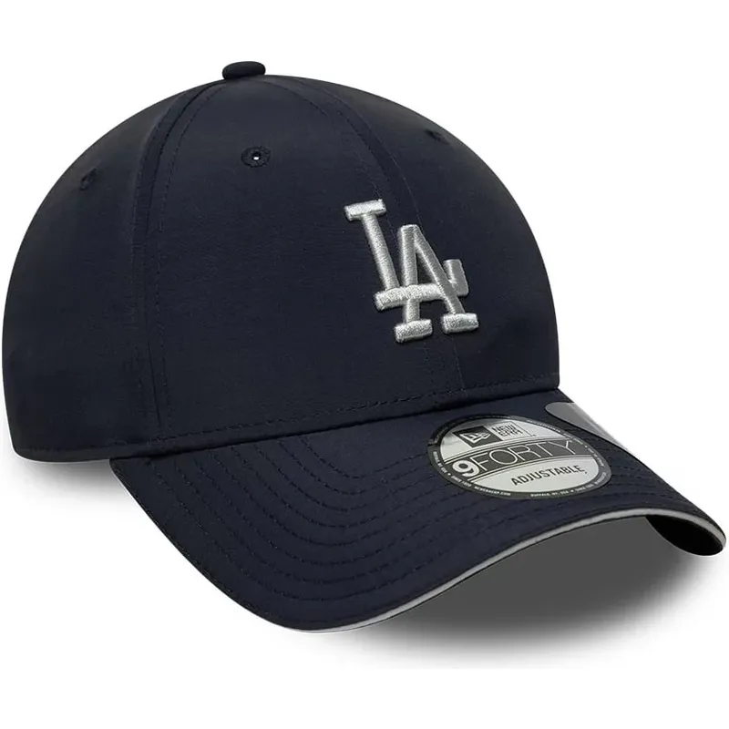 new-era-curved-brim-9forty-recycled-los-angeles-dodgers-mlb-navy-blue-adjustable-cap