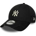 new-era-curved-brim-9forty-stitched-new-york-yankees-mlb-black-adjustable-cap