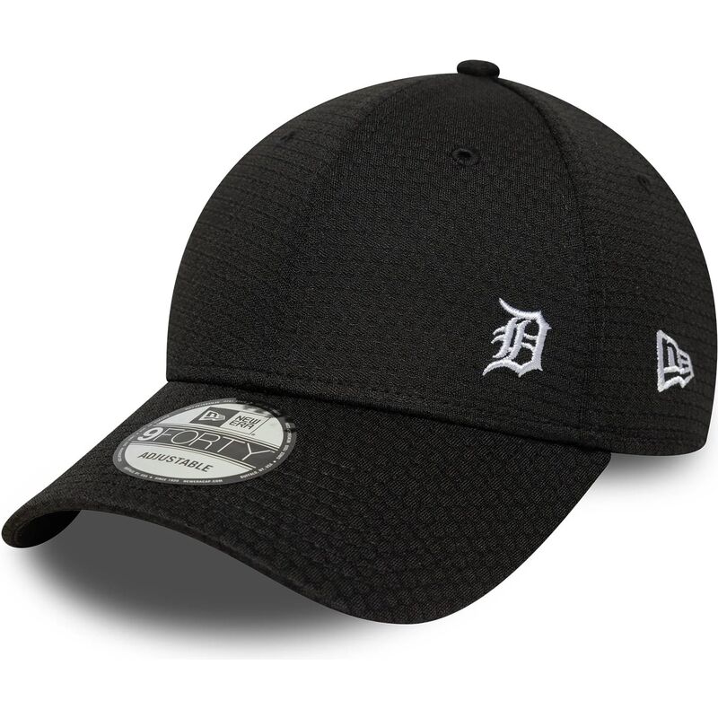new-era-curved-brim-9forty-flawless-mesh-detroit-tigers-mlb-black-adjustable-cap