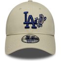 new-era-curved-brim-9forty-food-icon-los-angeles-dodgers-mlb-beige-and-blue-adjustable-cap