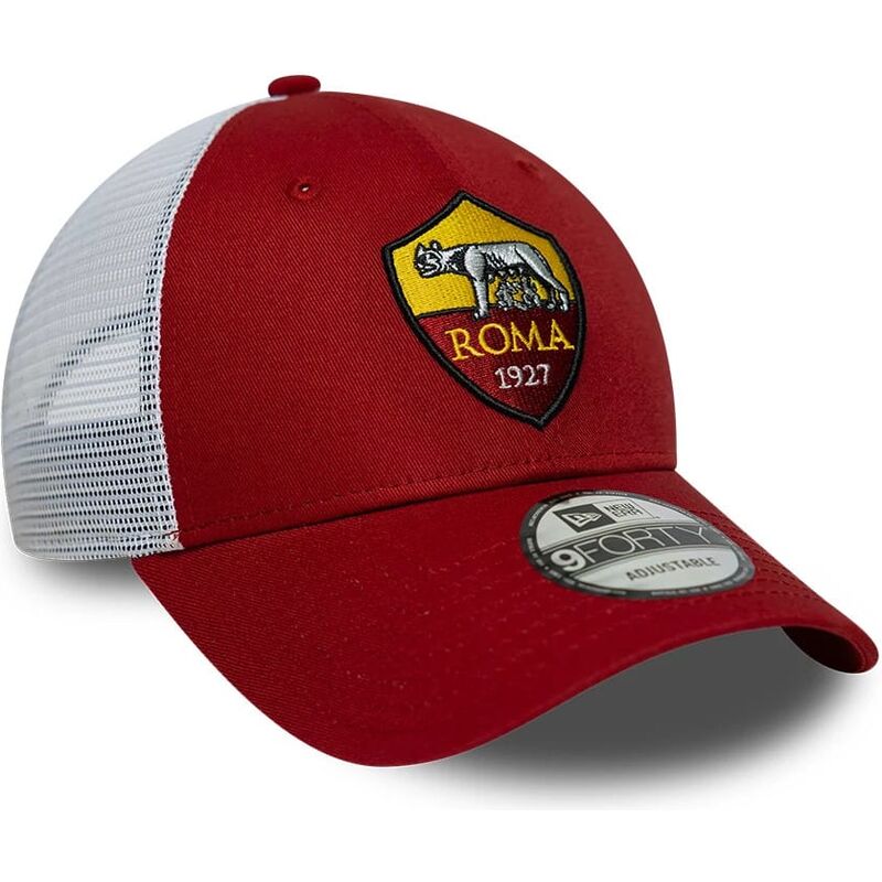 new-era-9forty-league-associazione-sportiva-roma-serie-a-red-and-white-adjustable-trucker-hat