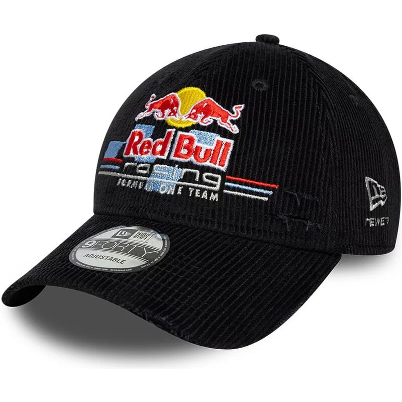 new-era-curved-brim-9forty-distressed-cord-red-bull-racing-formula-1-black-adjustable-cap new-era-curved-brim-9forty-distressed-cord-red-bull-racing-formula-1-black-adjustable-cap