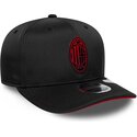 new-era-curved-brim-red-logo-9seventy-stretch-snap-fw-poly-ac-milan-serie-a-black-snapback-cap