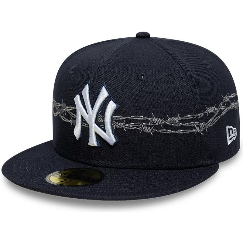 New Era Flat Brim 59FIFTY Icon New York Yankees MLB Navy Blue