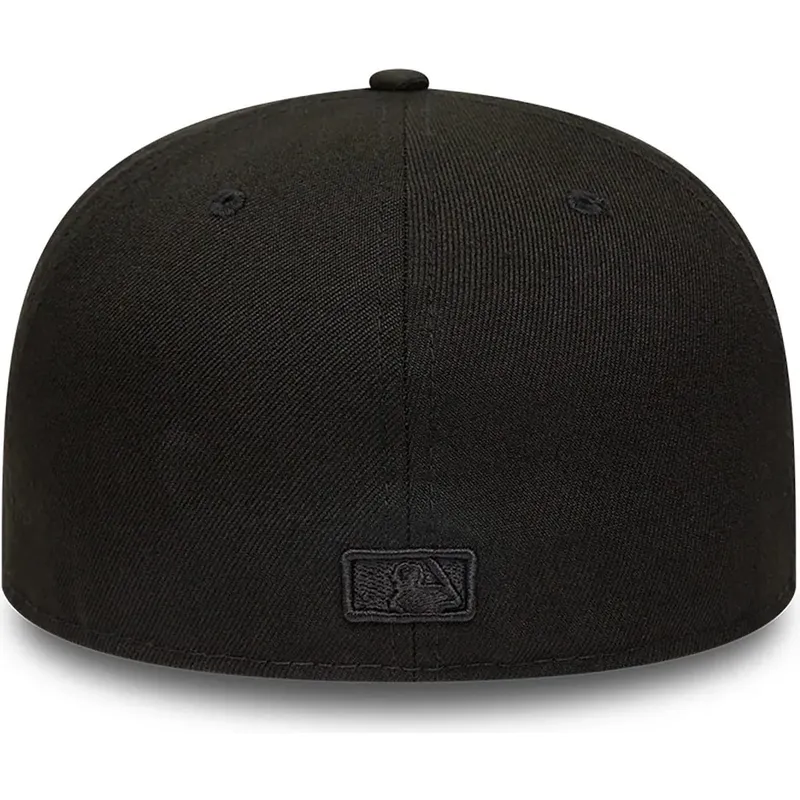 new-era-flat-brim-black-logo-59fifty-chicago-white-sox-mlb-black-fitted-cap new-era-flat-brim-black-logo-59fifty-chicago-white-sox-mlb-black-fitted-cap