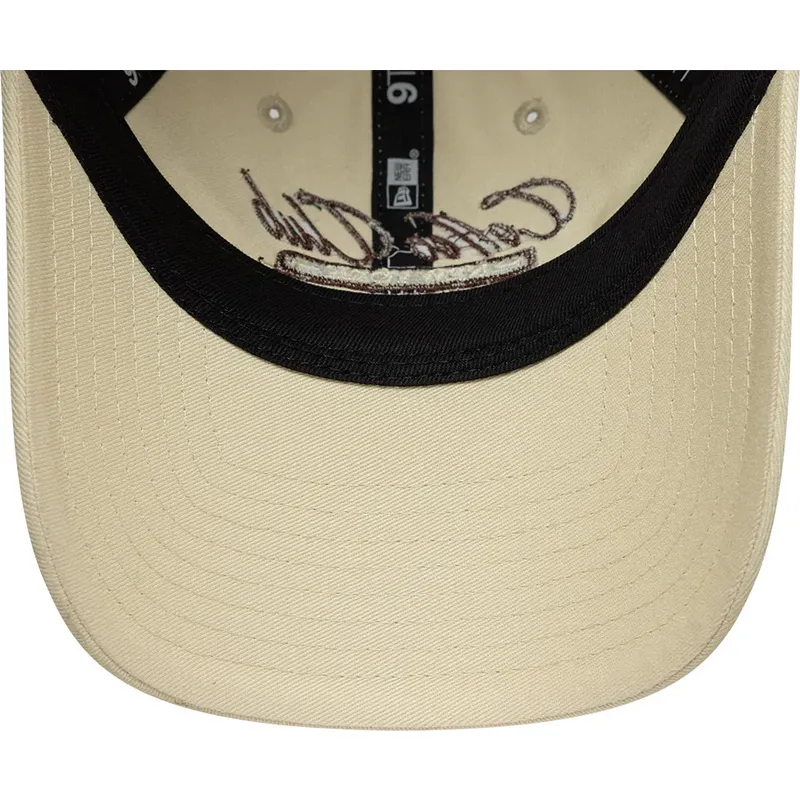new-era-curved-brim-women-9twenty-coffee-club-beige-adjustable-cap new-era-curved-brim-women-9twenty-coffee-club-beige-adjustable-cap