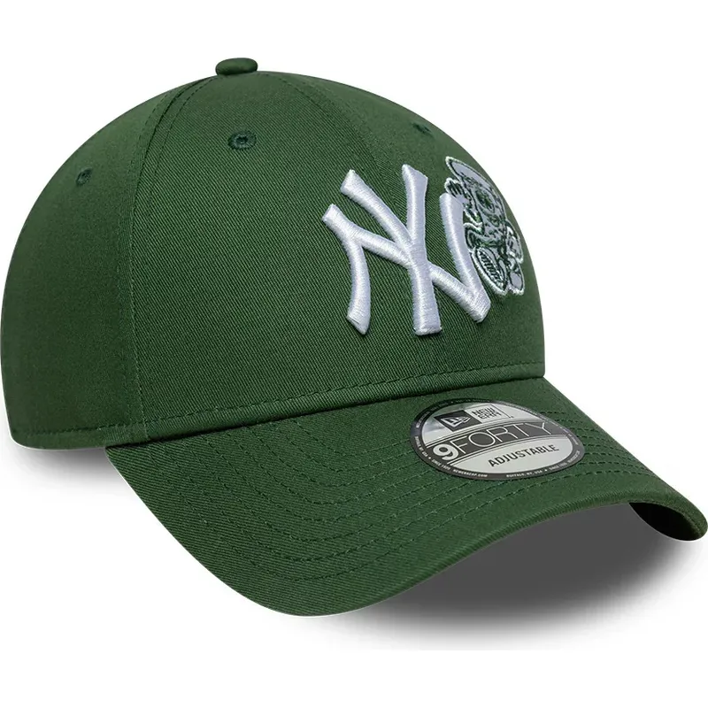 new-era-curved-brim-9forty-food-icon-new-york-yankees-mlb-green-adjustable-cap
