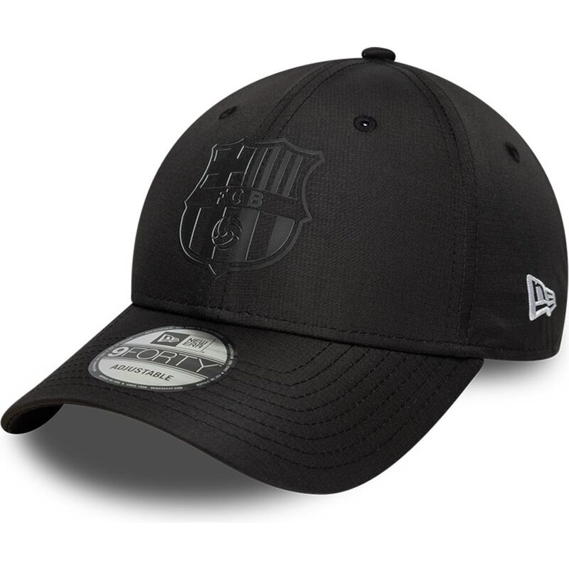 new-era-curved-brim-black-logo-9forty-ripstop-fc-barcelona-laliga-black-adjustable-cap new-era-curved-brim-black-logo-9forty-ripstop-fc-barcelona-laliga-black-adjustable-cap