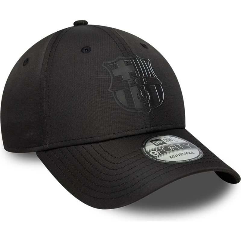 new-era-curved-brim-black-logo-9forty-ripstop-fc-barcelona-laliga-black-adjustable-cap new-era-curved-brim-black-logo-9forty-ripstop-fc-barcelona-laliga-black-adjustable-cap