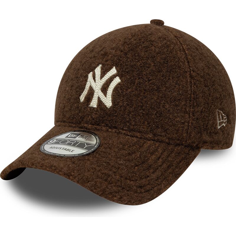new-era-curved-brim-9forty-winter-borg-new-york-yankees-mlb-brown-snapback-cap
