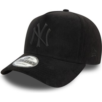 New Era Curved Brim Black Logo E Frame Faux Suede New...