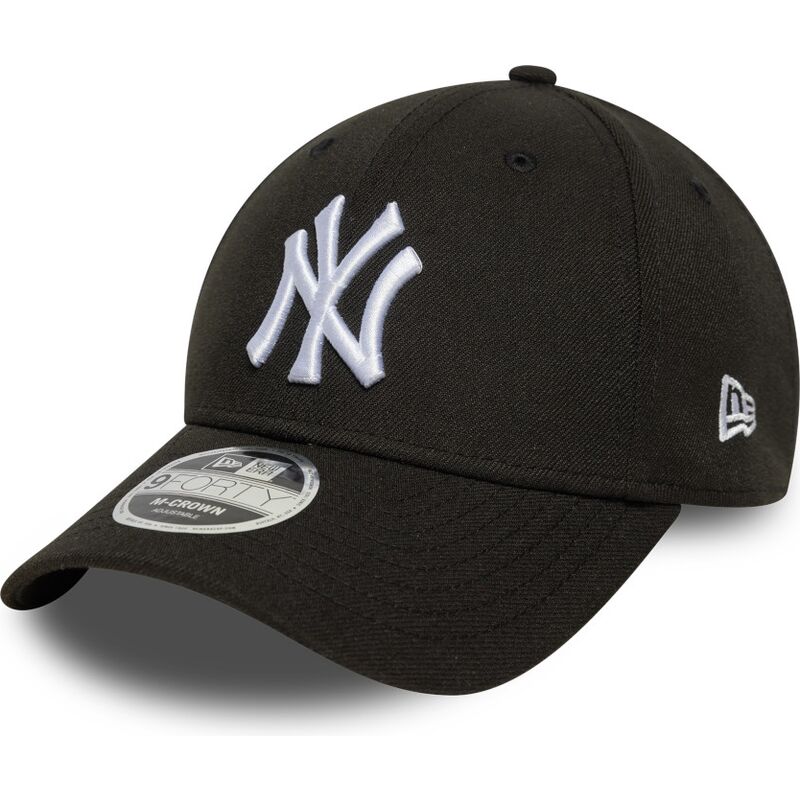 new-era-curved-brim-9forty-m-crown-new-york-yankees-mlb-black-snapback-cap new-era-curved-brim-9forty-m-crown-new-york-yankees-mlb-black-snapback-cap