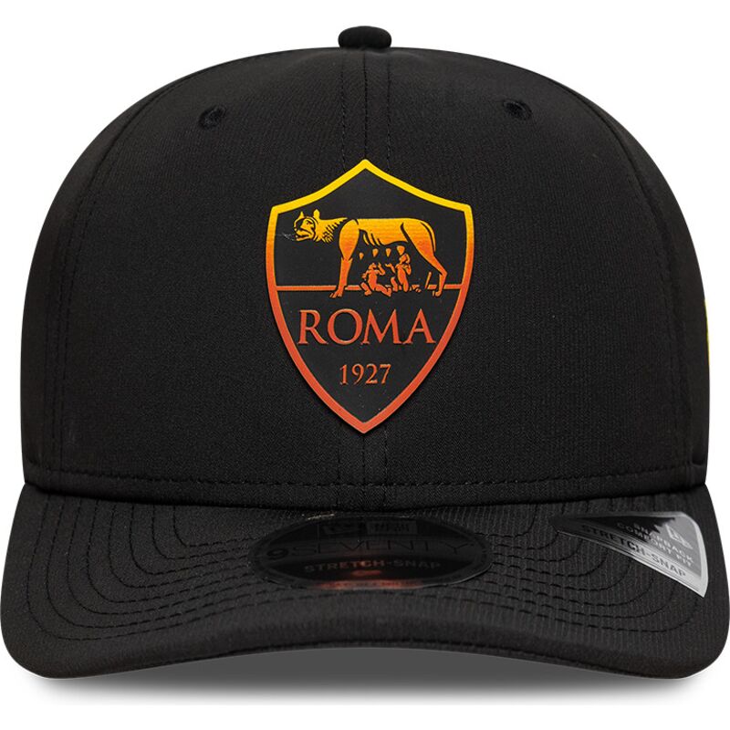 new-era-curved-brim-9seventy-stretch-snap-repreve-associazione-sportiva-roma-serie-a-black-snapback-cap new-era-curved-brim-9seventy-stretch-snap-repreve-associazione-sportiva-roma-serie-a-black-snapback-cap