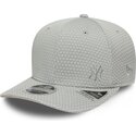 new-era-curved-brim-grey-logo-9seventy-stretch-snap-mesh-flawless-new-york-yankees-mlb-grey-snapback-cap