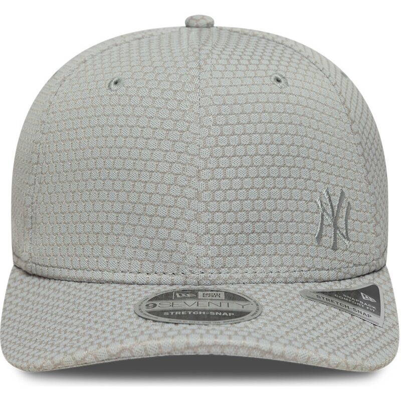 new-era-curved-brim-grey-logo-9seventy-stretch-snap-mesh-flawless-new-york-yankees-mlb-grey-snapback-cap
