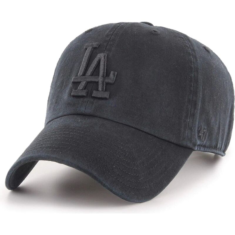 47-brand-curved-brim-black-logo-clean-up-tonal-los-angeles-dodgers-mlb-black-adjustable-cap 47-brand-curved-brim-black-logo-clean-up-tonal-los-angeles-dodgers-mlb-black-adjustable-cap