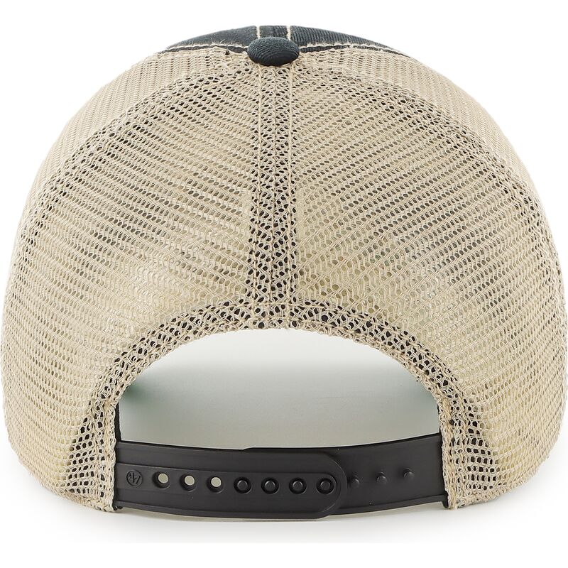 47-brand-clean-up-trawler-new-york-yankees-mlb-black-and-beige-trucker-hat 47-brand-clean-up-trawler-new-york-yankees-mlb-black-and-beige-trucker-hat