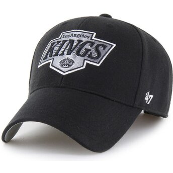 47 Brand Curved Brim MVP Essential Los Angeles Kings NHL Black Adjustable Cap