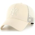 47-brand-mvp-branson-new-york-yankees-mlb-beige-trucker-hat-with-beige-logo